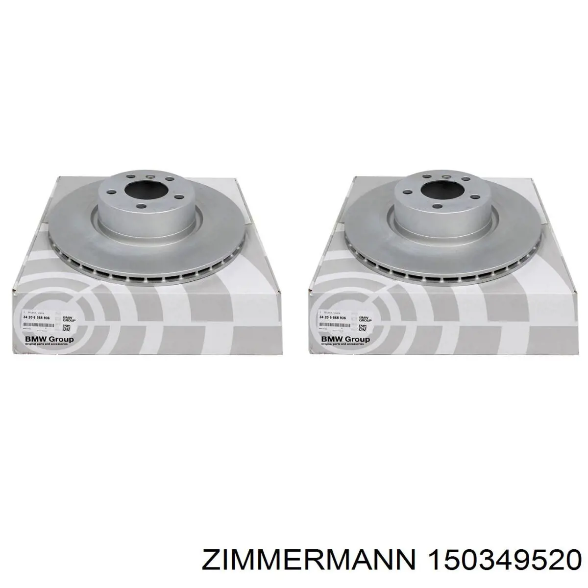 Задний дисковый тормоз Zimmermann 150349520