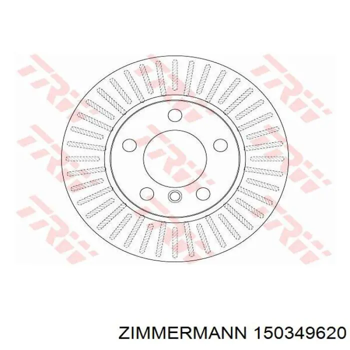 Купить 150349620 Zimmermann Ротор тормозной
