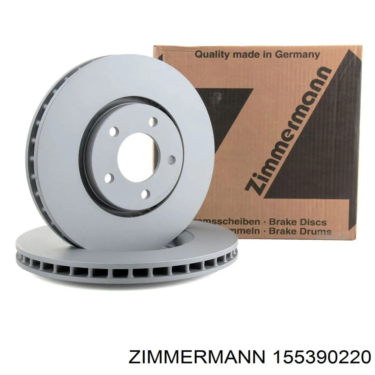 155390220 Zimmermann диск тормозной передний
