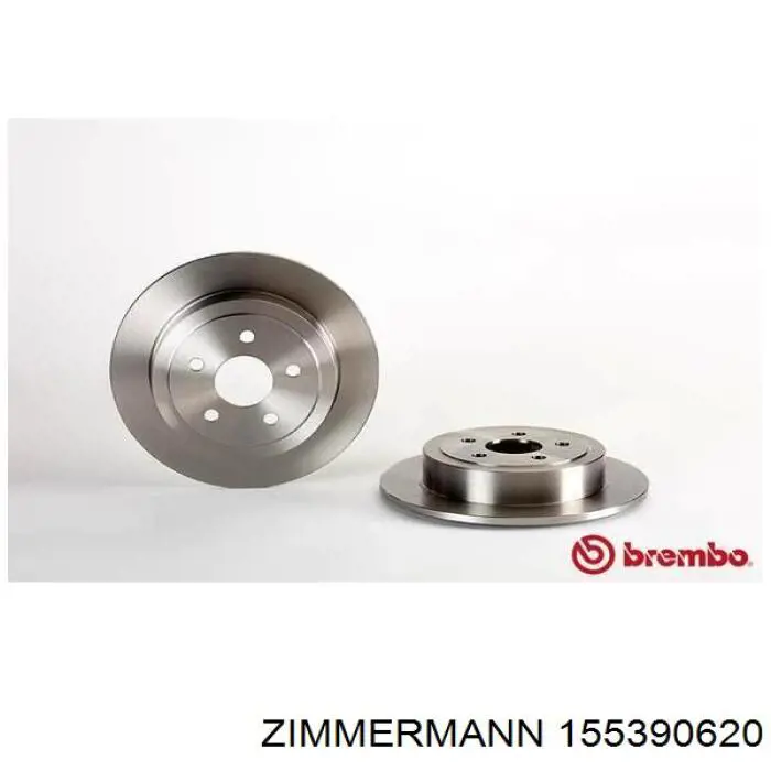 Купить 155390620 Zimmermann Диск тормозной задний