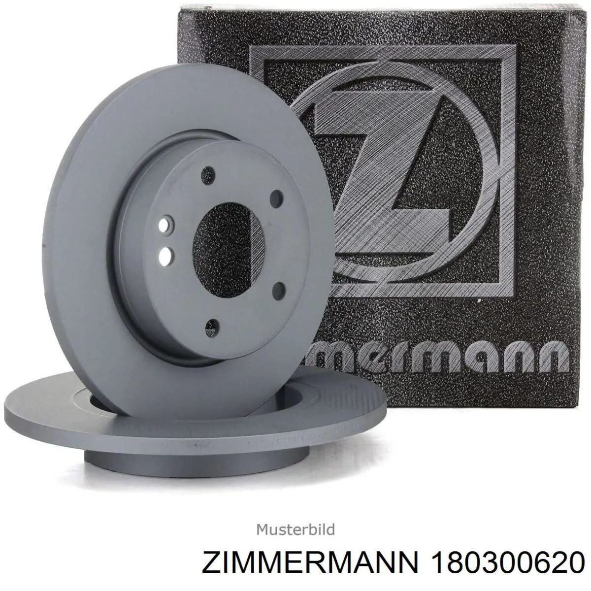 Передние тормозные диски 180300620 Zimmermann