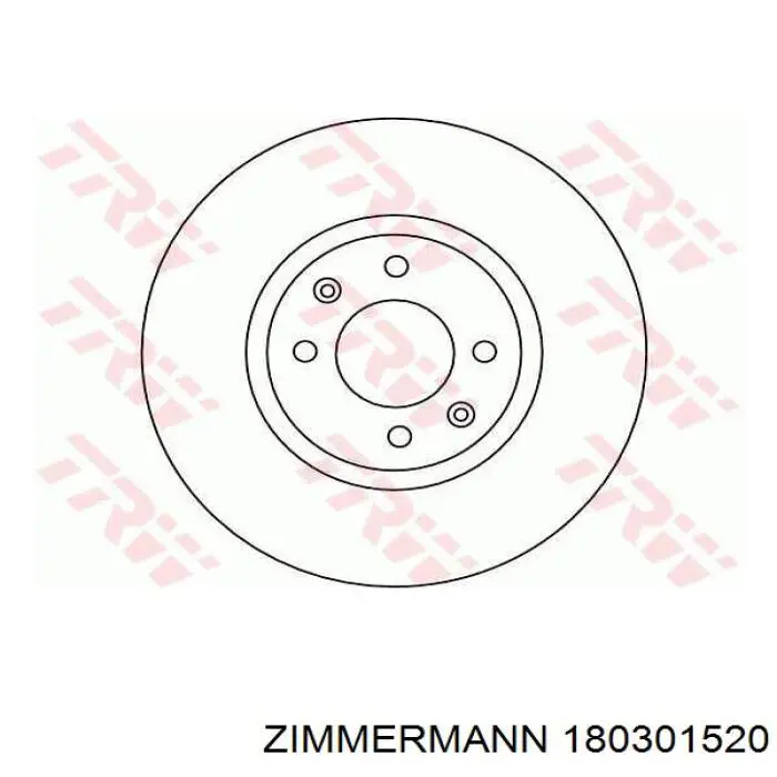 Передний тормозной диск Zimmermann 180301520