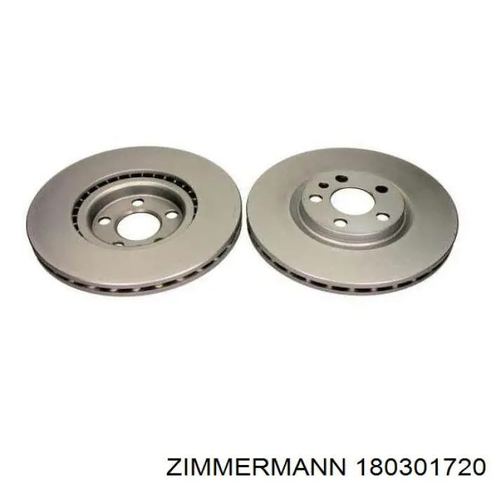 Передние тормозные диски 180301720 Zimmermann