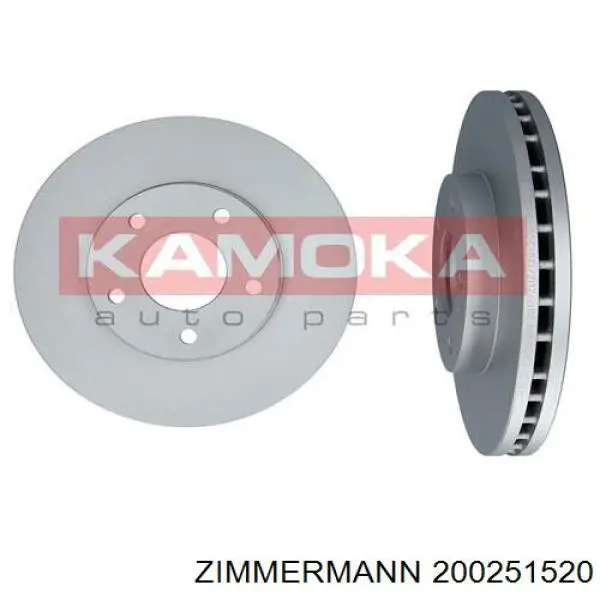 Передние тормозные диски 200251520 Zimmermann