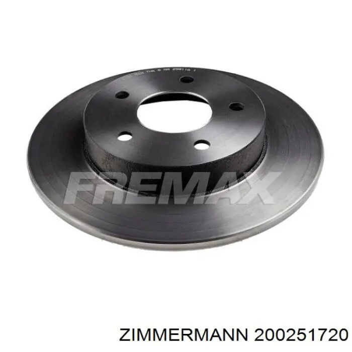 Тормозные диски 200251720 Zimmermann