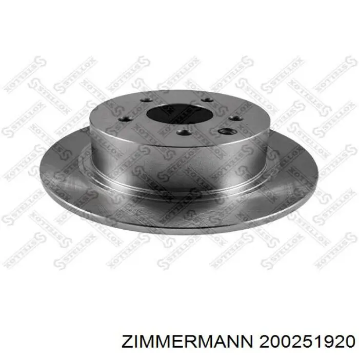 Тормозные диски 200251920 Zimmermann