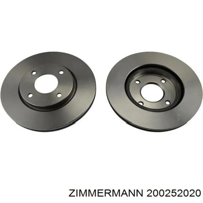 200252020 Zimmermann Диск тормозной передний
