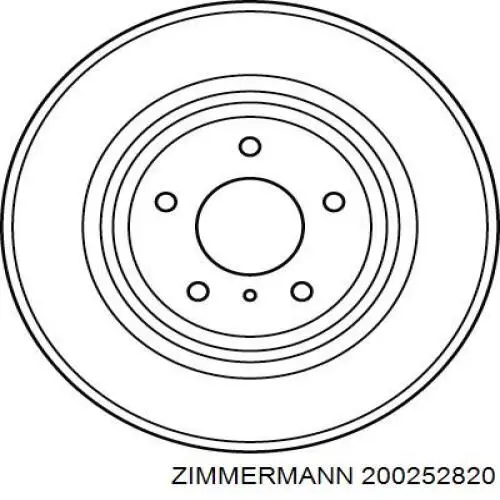 Передний тормозной диск Zimmermann 200252820