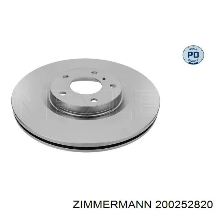 Передние тормозные диски 200252820 Zimmermann