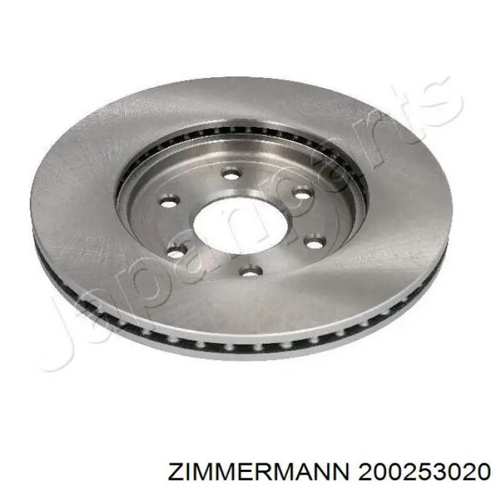 Передние тормозные диски 200253020 Zimmermann