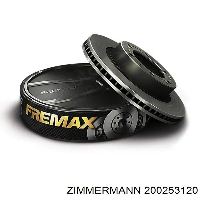 Передние тормозные диски 200253120 Zimmermann
