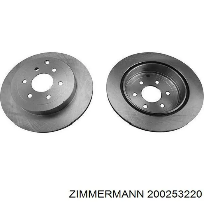 Тормозные диски 200253220 Zimmermann