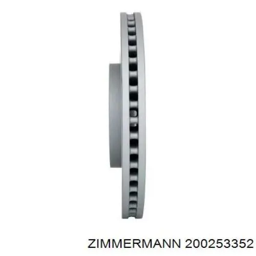 Передние тормозные диски 200253352 Zimmermann
