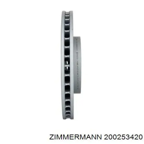 Передние тормозные диски 200253420 Zimmermann