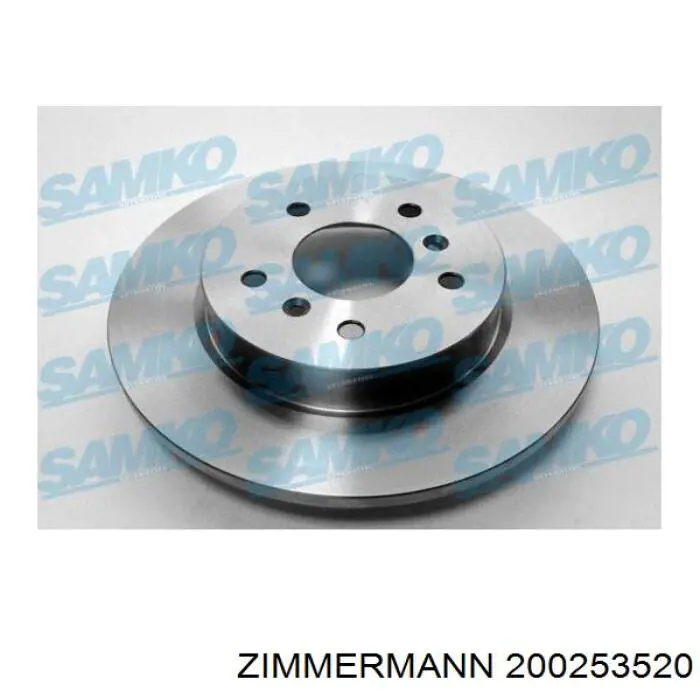 Задний тормозной диск Zimmermann 200253520 цена, от 52.63 USD