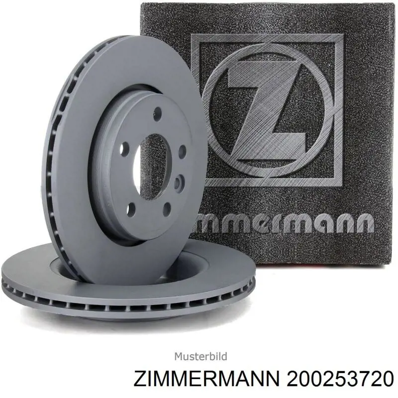 200.2537.20 Zimmermann передние тормозные диски