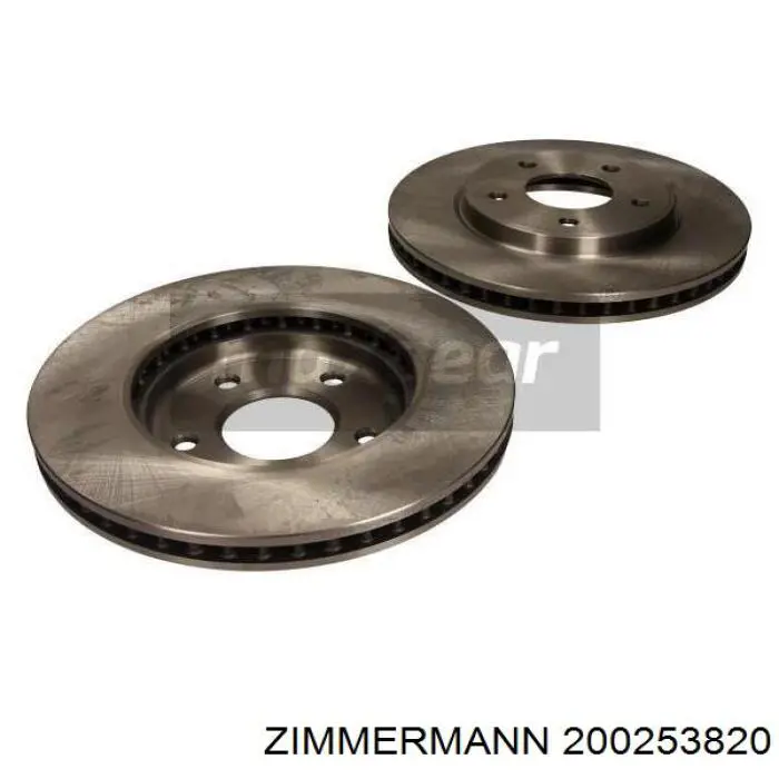 Передние тормозные диски 200253820 Zimmermann