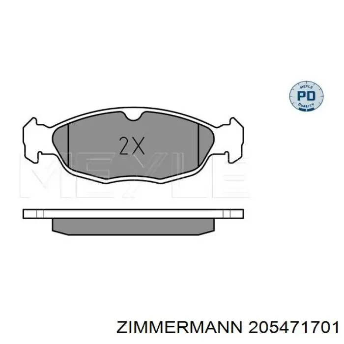 Колодки Zimmermann 205471701 цена, от 14.38 USD