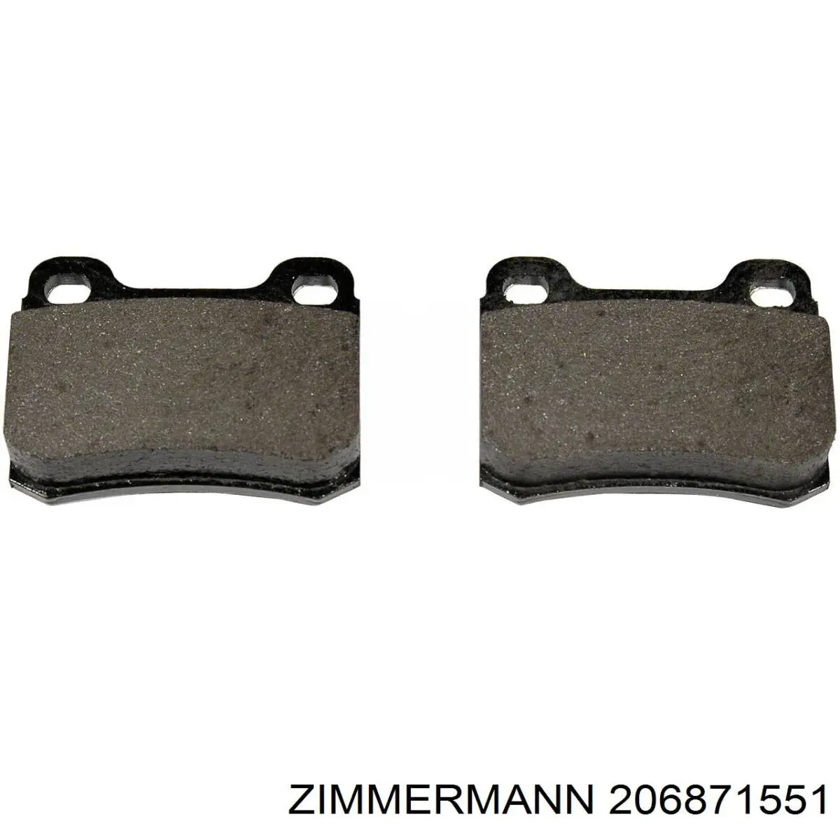 Задние тормозные колодки 206871551 Zimmermann