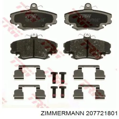 Тормозные колодки Zimmermann 207721801