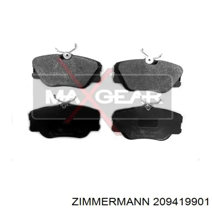 Передние тормозные колодки 209419901 Zimmermann