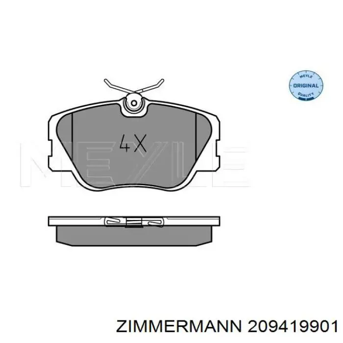 209419901 Zimmermann Колодки передние