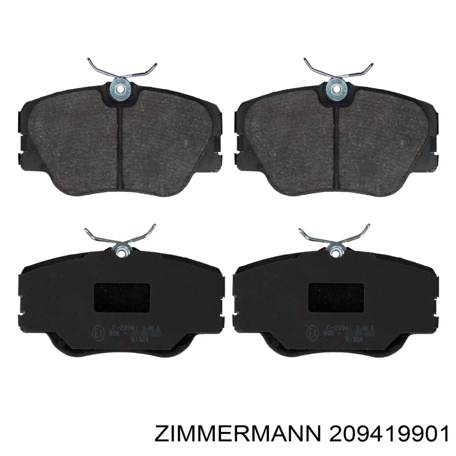 Купить 209419901 Zimmermann Колодки тормозные