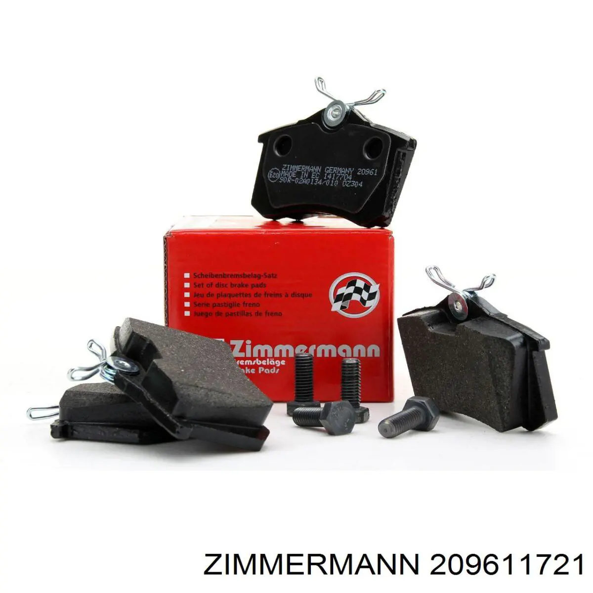 Купить 209611721 Zimmermann Колодки тормозные задние, дисковые