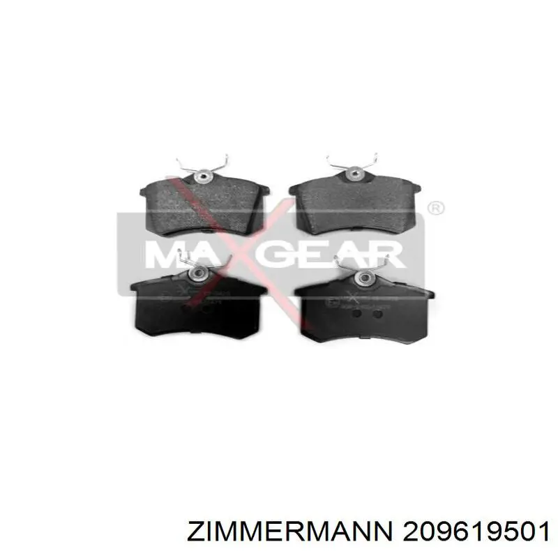 Задние тормозные колодки 209619501 Zimmermann