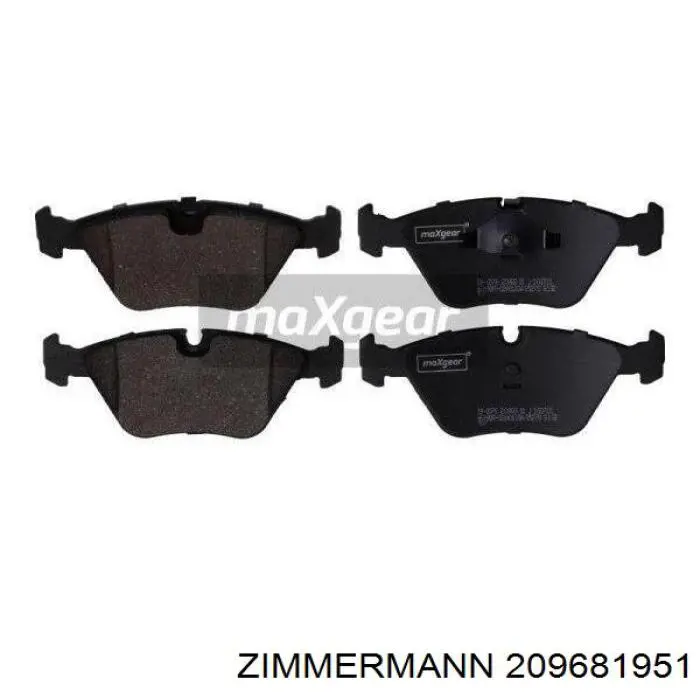Передние тормозные колодки 209681951 Zimmermann