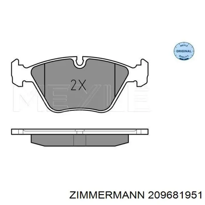 Колодки Zimmermann 209681951 цена, от 41.13 USD
