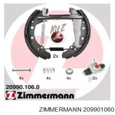 20990.106.0 Zimmermann колодки тормозные задние барабанные