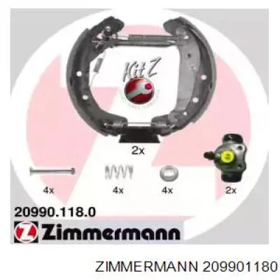 Задние барабанные колодки 209901180 Zimmermann