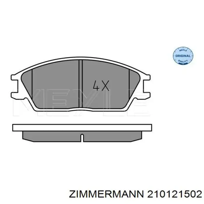 Колодки Zimmermann 210121502 цена, от 15.85 USD