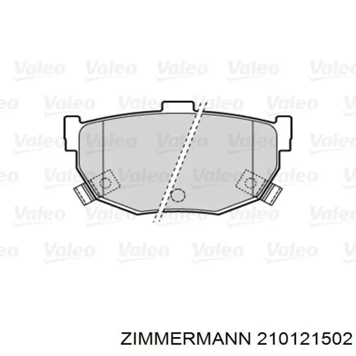 Передние тормозные колодки 210121502 Zimmermann