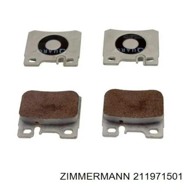 211971501 Zimmermann Колодки тормозные дисковые комплект