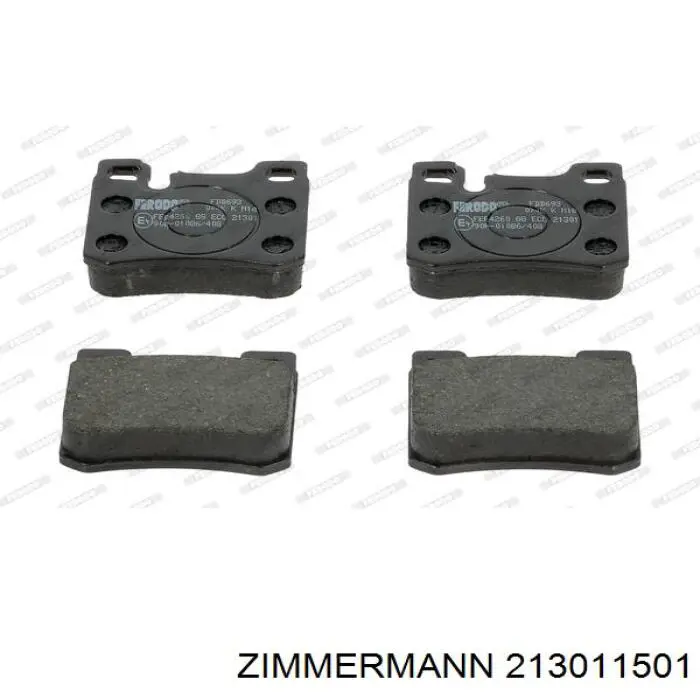 Передние тормозные колодки 213011501 Zimmermann