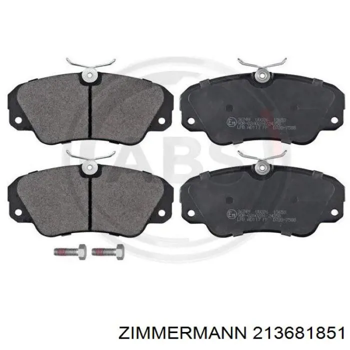Передние тормозные колодки 213681851 Zimmermann