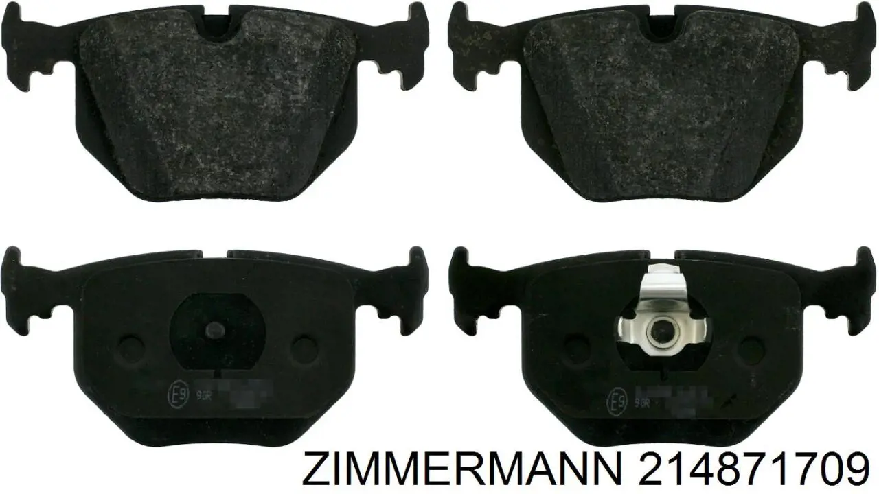 Купить 214871709 Zimmermann Колодки тормозные задние, дисковые