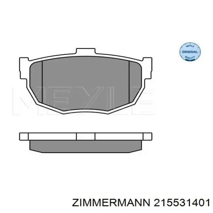 215531401 Zimmermann Колодки тормозные дисковые комплект