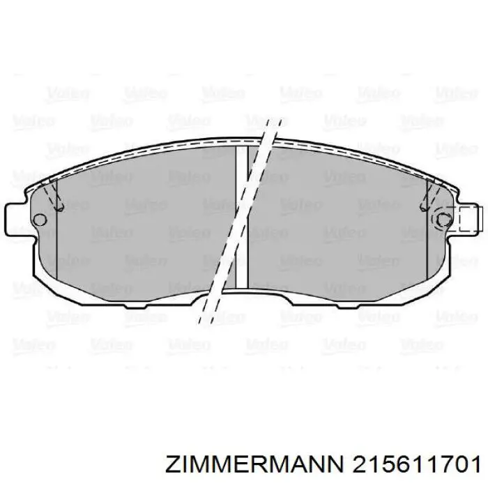 Передние тормозные колодки 215611701 Zimmermann