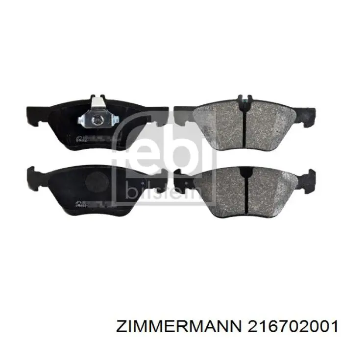216702001 Zimmermann Колодки передние