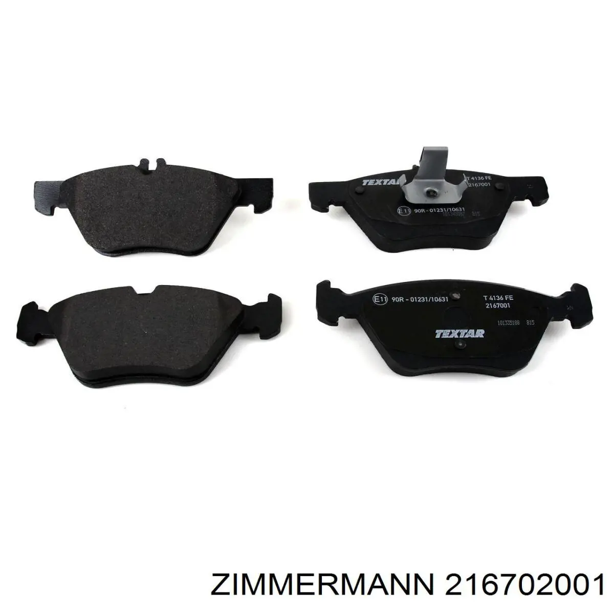 Купить 216702001 Zimmermann Колодки тормозные