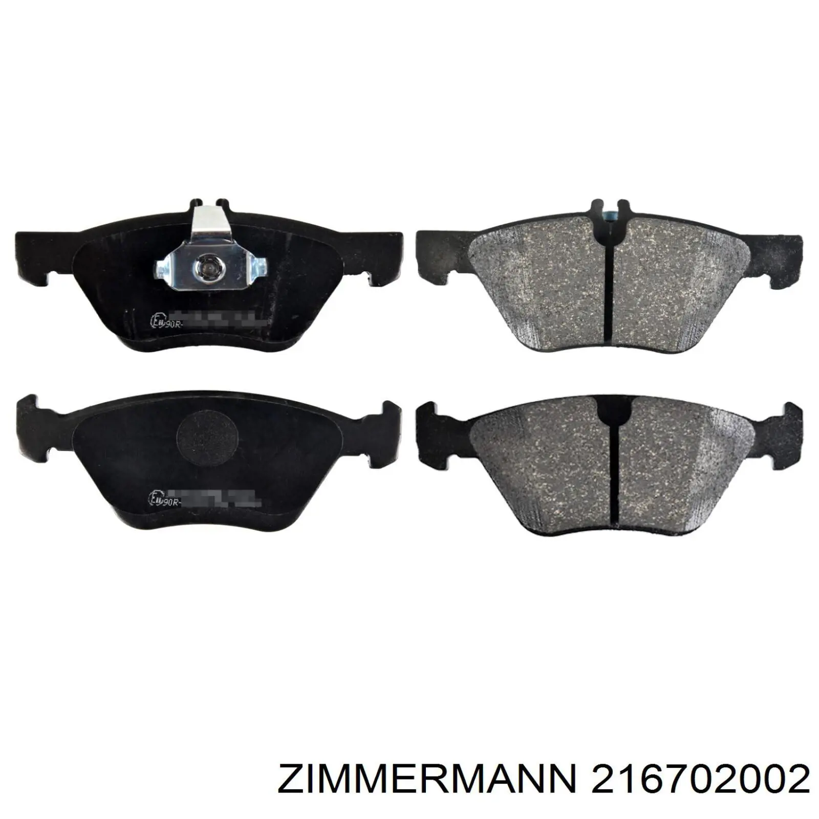 Купить 216702002 Zimmermann Колодки тормозные