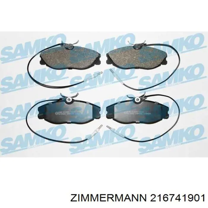 Купить 216741901 Zimmermann Колодки тормозные
