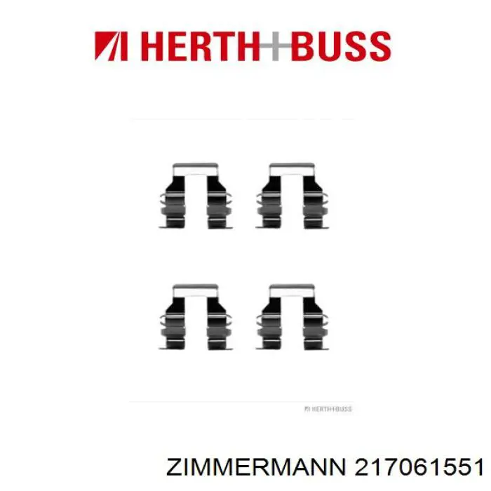 Задние дисковые колодки Zimmermann 217061551