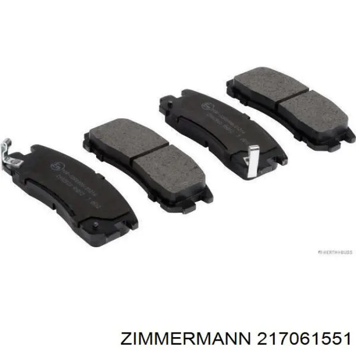 217061551 Zimmermann Колодки тормозные дисковые комплект