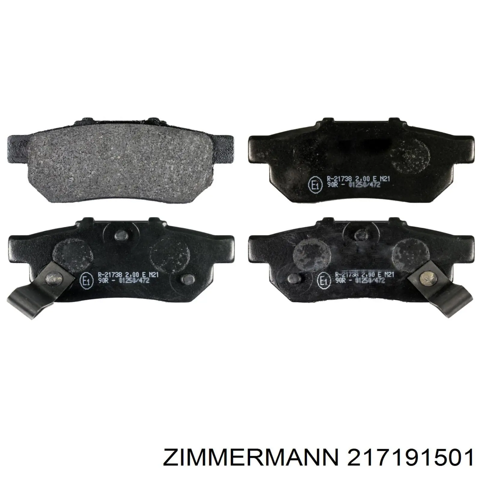 Колодки гальмові задні, дискові 217191501 Zimmermann
