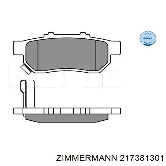 Задние дисковые колодки Zimmermann 217381301