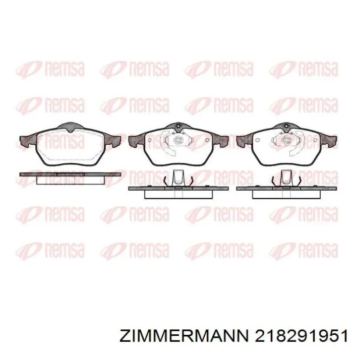 218291951 Zimmermann Колодки передние